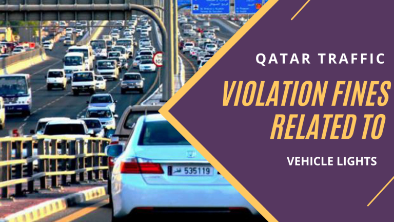 Qatar Traffic Violation Fines Related To Vehicle Lights