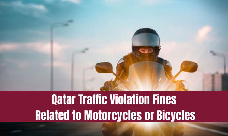 Qatar Traffic Violation Fines Related to Motorcycles or Bicycles